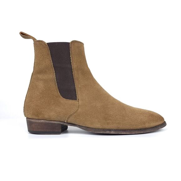 ORO THE ALPACA GRANADA CHELSEA BOOTS Tan Brown Elevated Western Quiet Luxury 7 - Picture 6 of 12